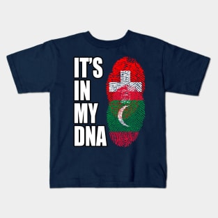 Switzerland And Maldivian Mix DNA Heritage Kids T-Shirt